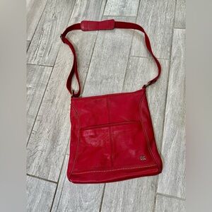 The Sak Iris Red Leather Crossbody